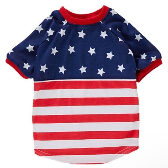 Top Paw All American Flag Patriotic T-shirt for Dogs. Size Small. NWT! - Picture 2 of 8